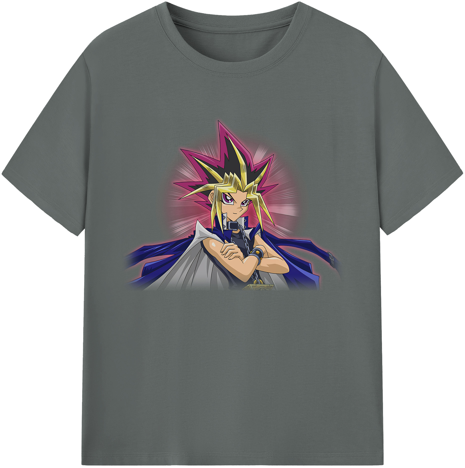 （画像用） 遊☆戯☆王 Yu-Gi-Oh! 綿100％ メンズ半袖Tシャツ｜肌触りやわらか＆通気性